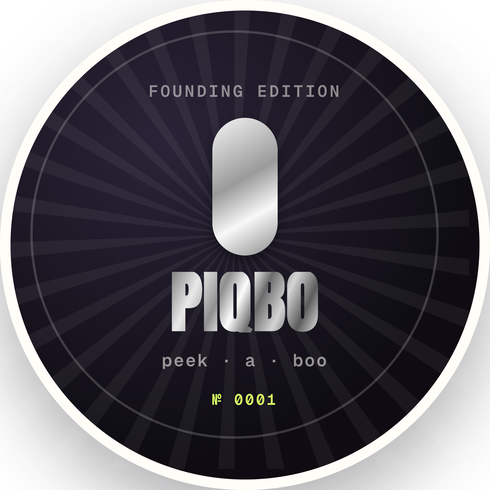 Piqbo founding edition secret sticker