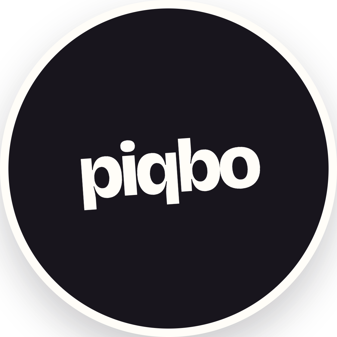Piqbo wordmark sticker